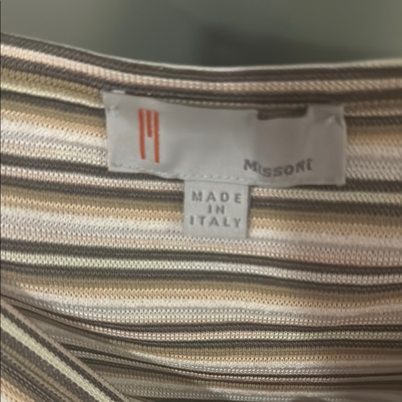 Missoni White and Gray Pencil Skirt Knee-Length Resort Wear - Picture 2 of 2